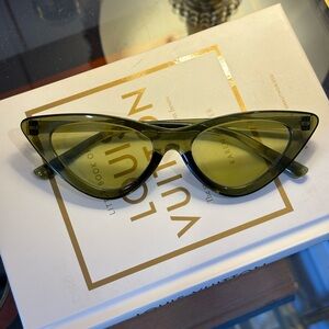 Olive Cat-Eye Sunglasses